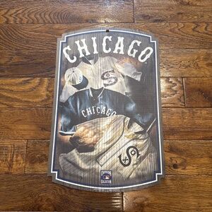 Chicago White Sox Baseball Jerseys Wooden Sign
